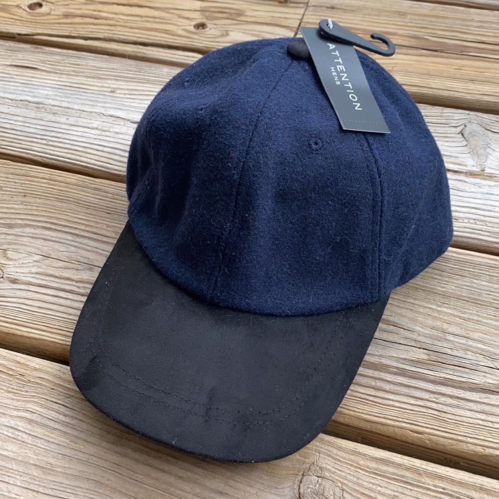 Men's Blue Wool Cap/ Hat